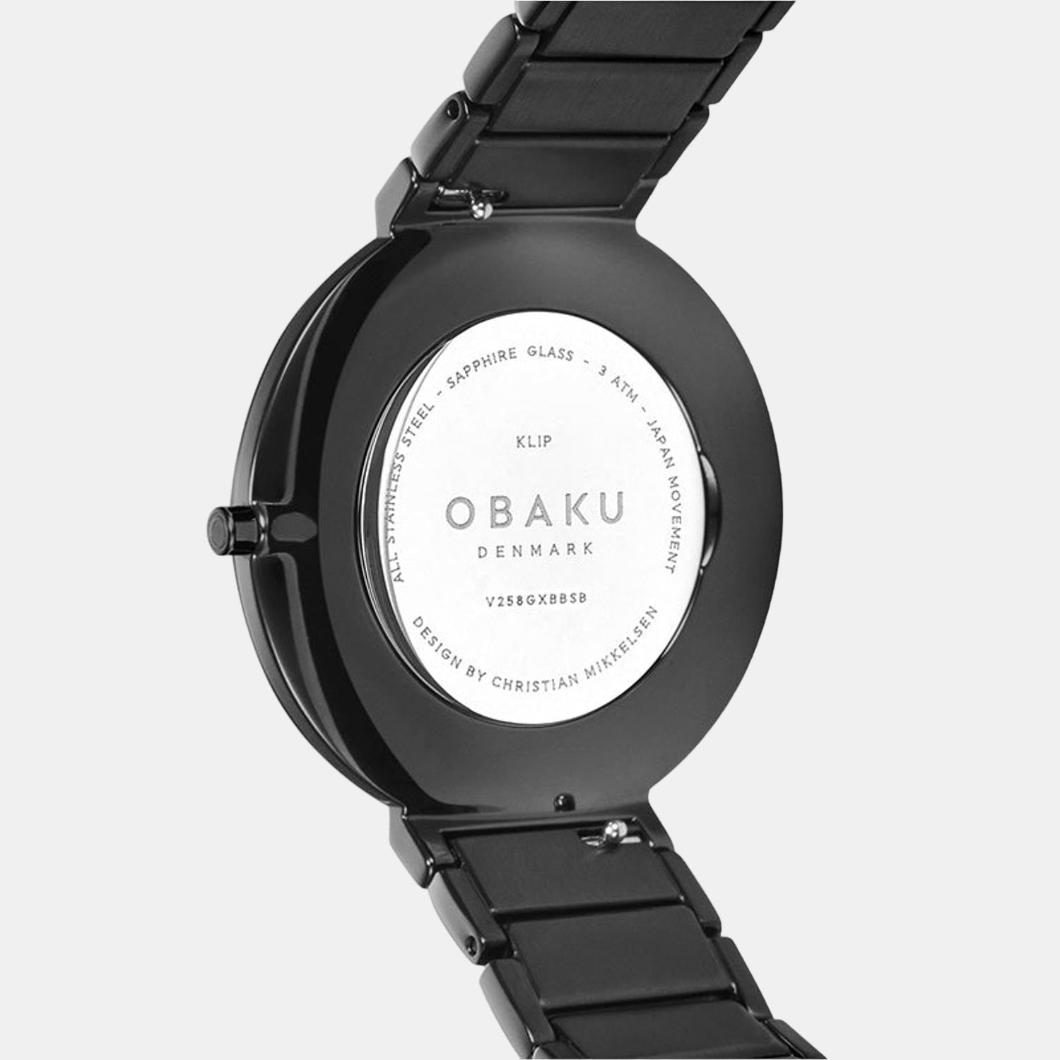 Obaku Stainless Steel Round watch