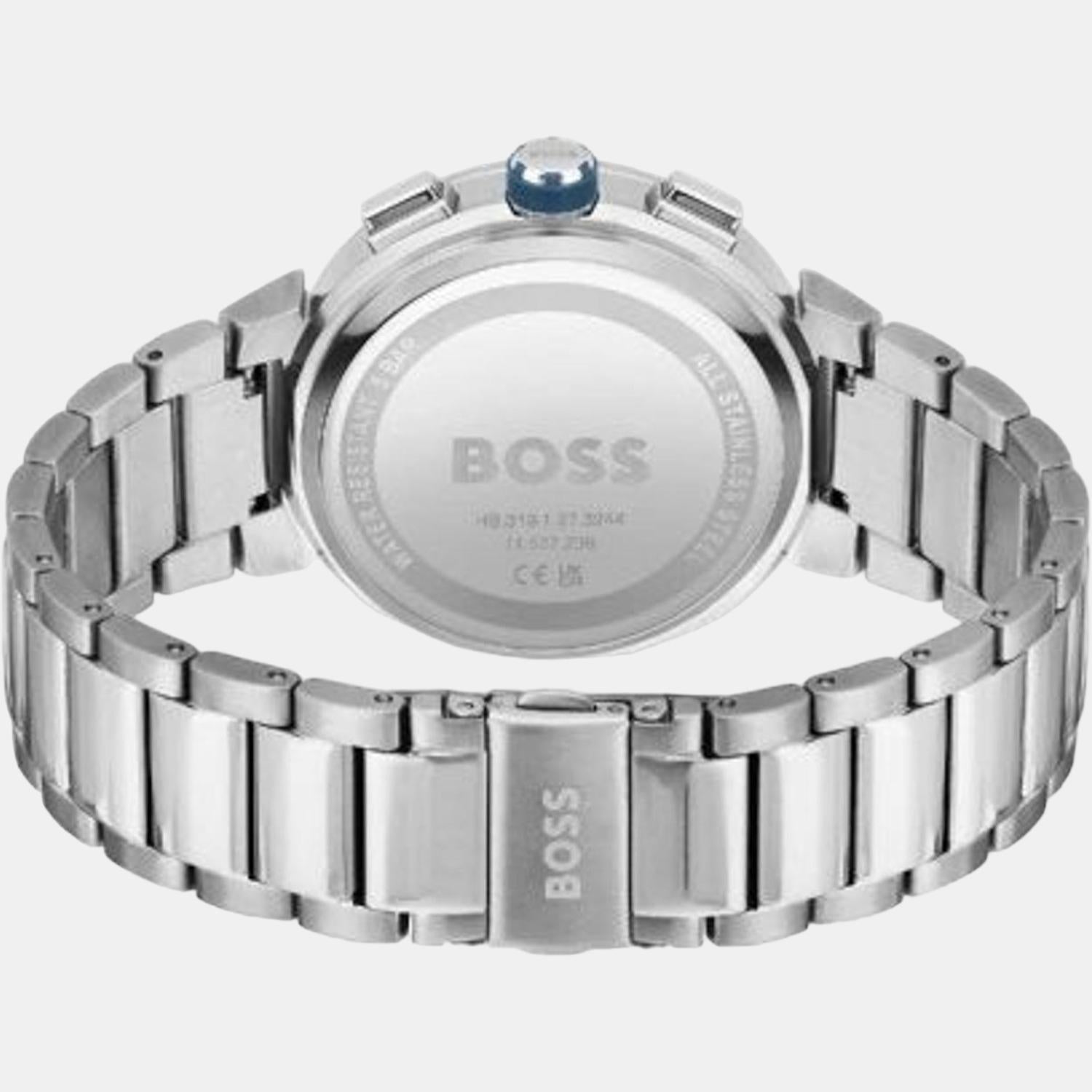 Boss Men Round Blue watch