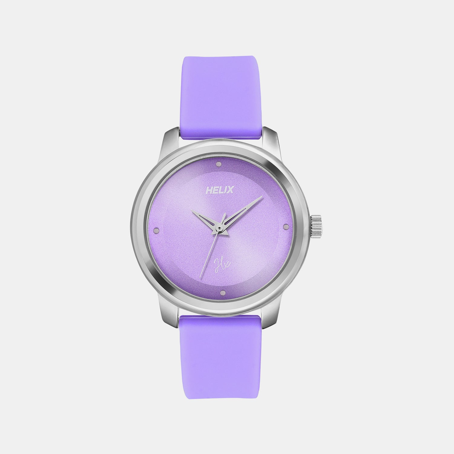 Female Purple Analog Silicone Watch TW048HL15