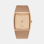Obaku Square Rose Gold Analog watch