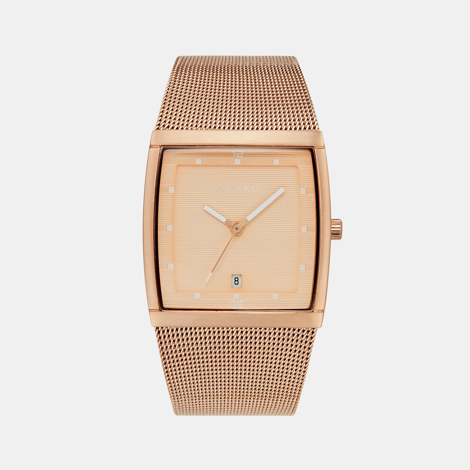 Obaku Square Rose Gold Analog watch