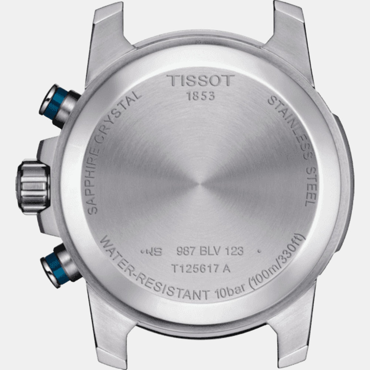Supersport Men Quartz Blue Dial Chronograph Stainless Steel Watch T1256171104100