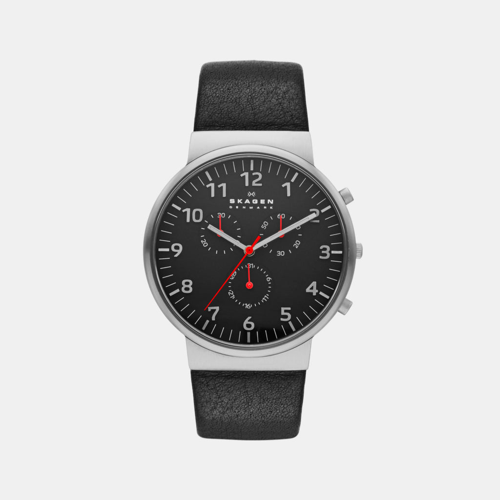 Skagen Round Black Chronograph watch