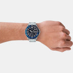 Enticer Men Quartz Two Tone Dial Analog Stainless Steel Watch A2117