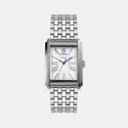 Fossil Rectangular Silver Analog watch