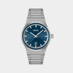 Boss Round Blue Analog watch