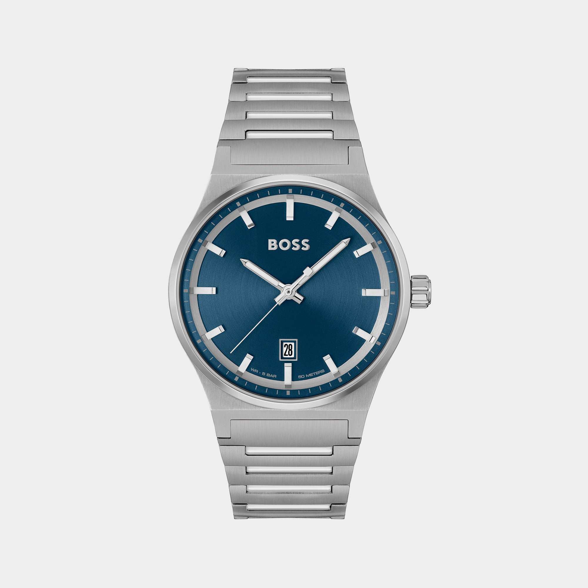 Boss Round Blue Analog watch