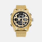 Armani Exchange Round Gold Digital watch