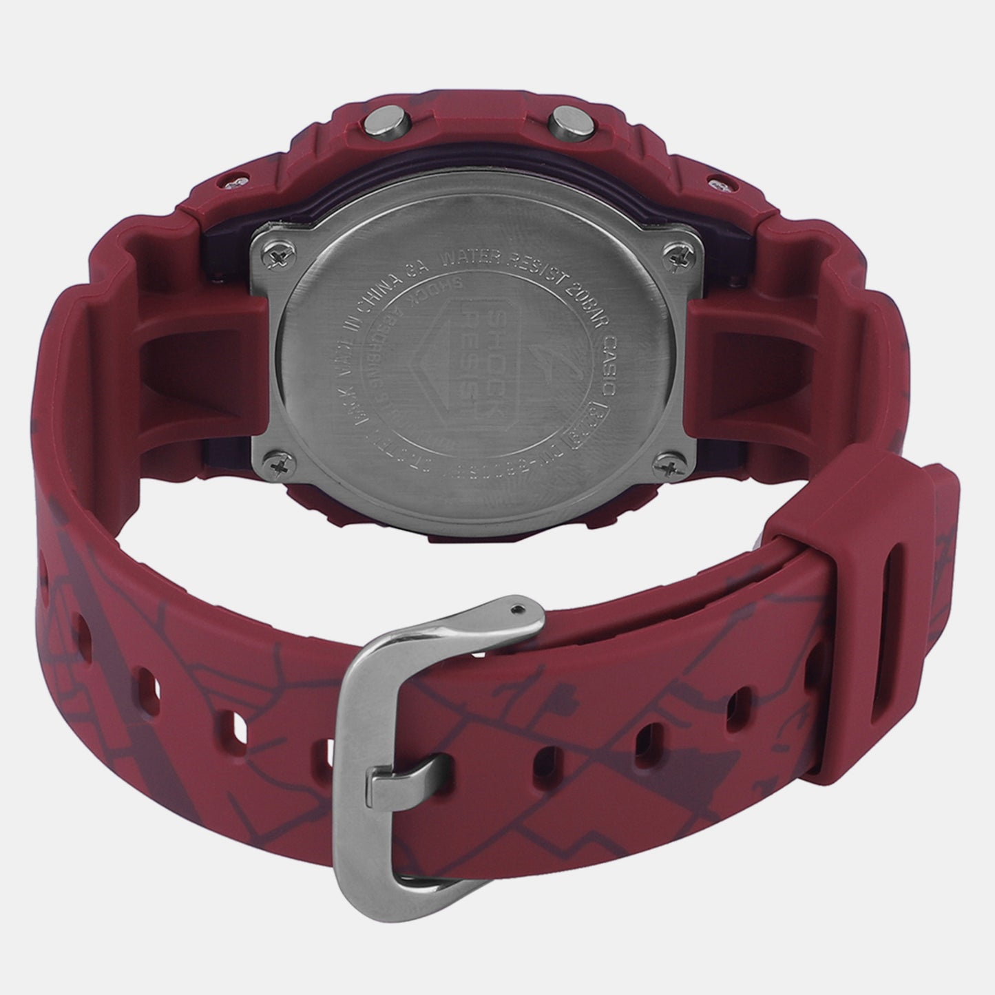 Men's Red Digital Resin Watch G1361 - DW-5600SBY-4DR