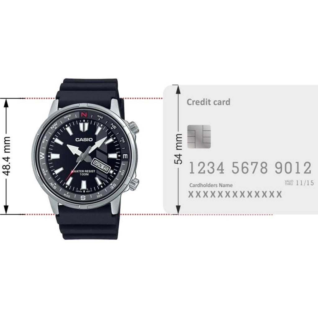 Enticer Men Quartz Black Dial Analog Resin Watch A2115