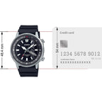 Enticer Men Quartz Black Dial Analog Resin Watch A2115