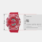 Casio 55 mm Red Quartz watch