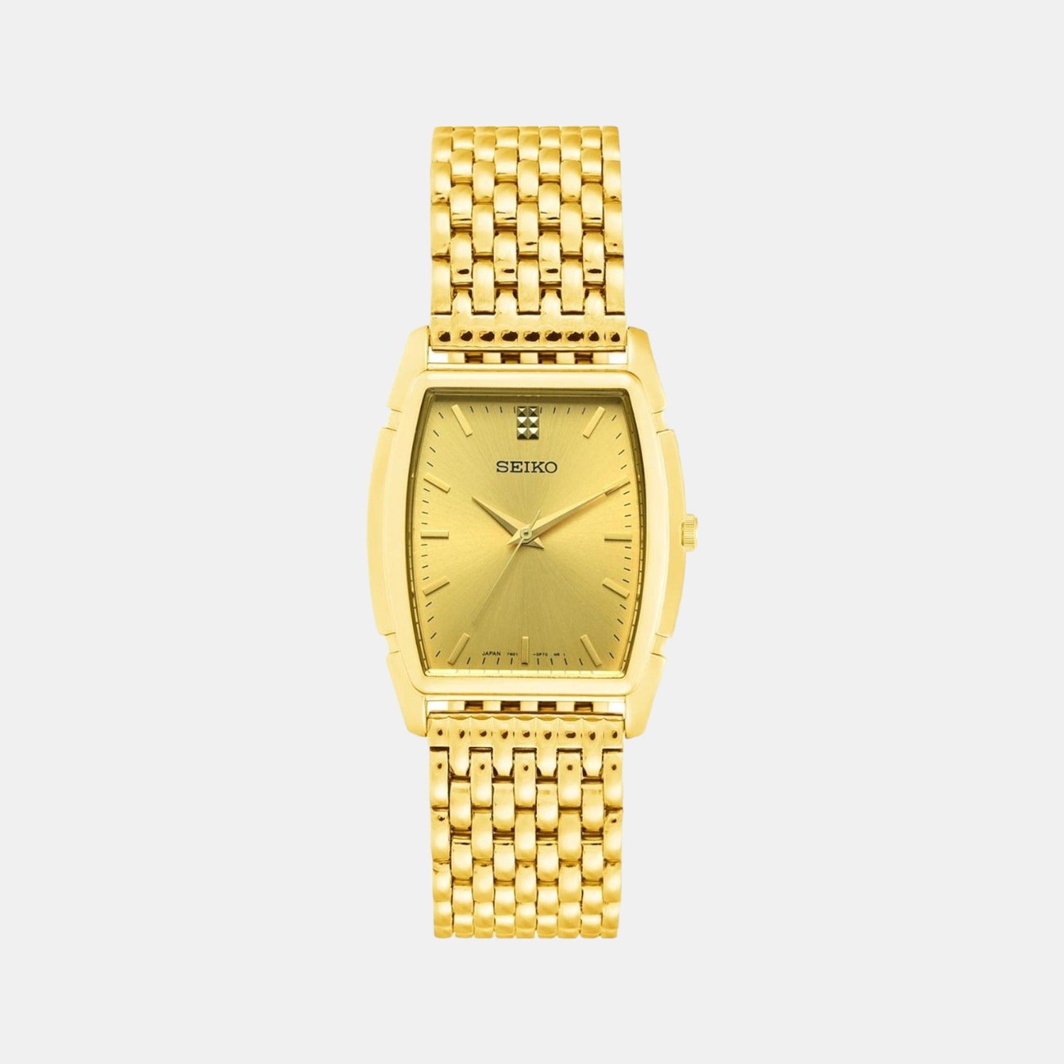 Male Gold Analog Stainless Steel Watch SNF490J1