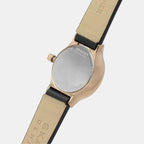 Women Quartz Black Dial Analog Leather Watch SKW3004