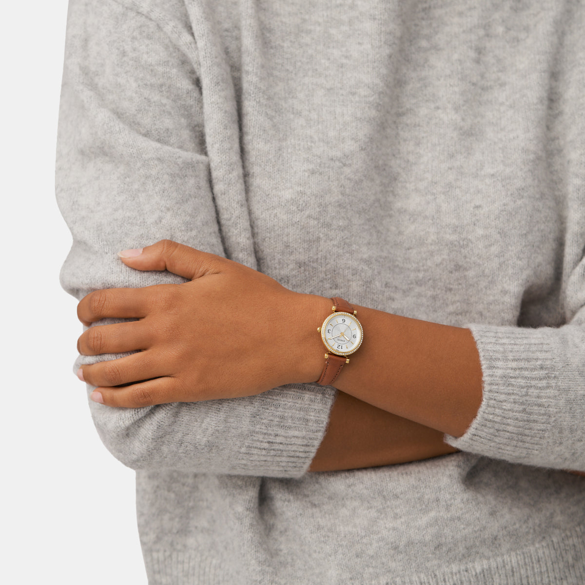 Fossil Round Quartz Analog Women watch