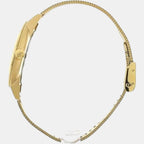 Symphony Women Quartz Gold Dial Analog Stainless Steel Watch 1502612