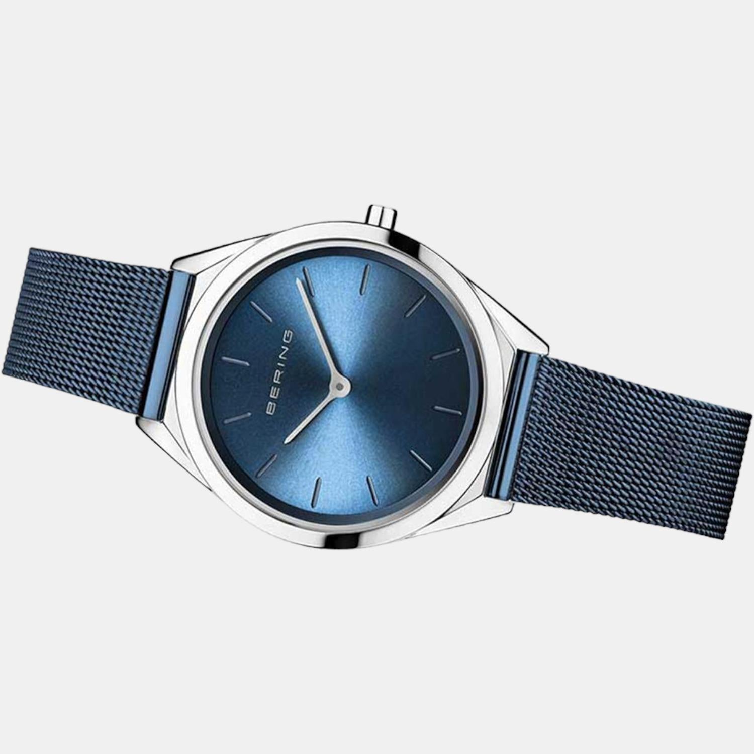 Bering Women Round Blue watch