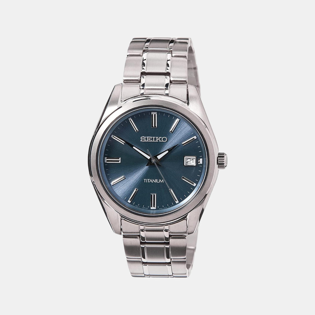 Seiko Round Blue Analog watch