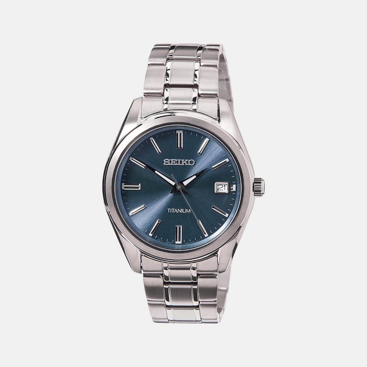 Seiko Round Blue Analog watch