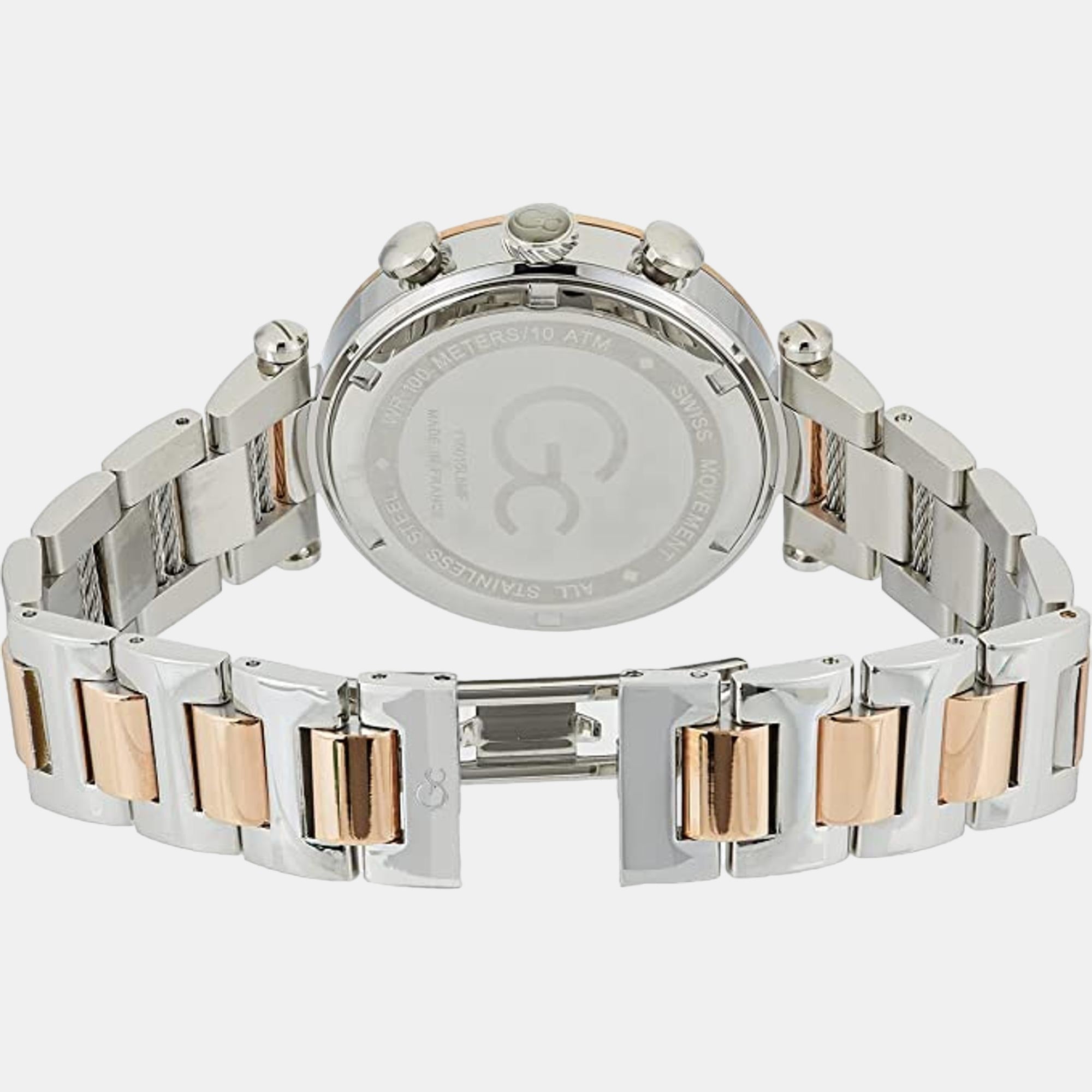 Men Quartz Grey Dial Chronograph Stainless Steel Watch Y16015L5MF