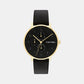 Ck Stun Unisex Black Analog Multifunction Leather Watch 25200404