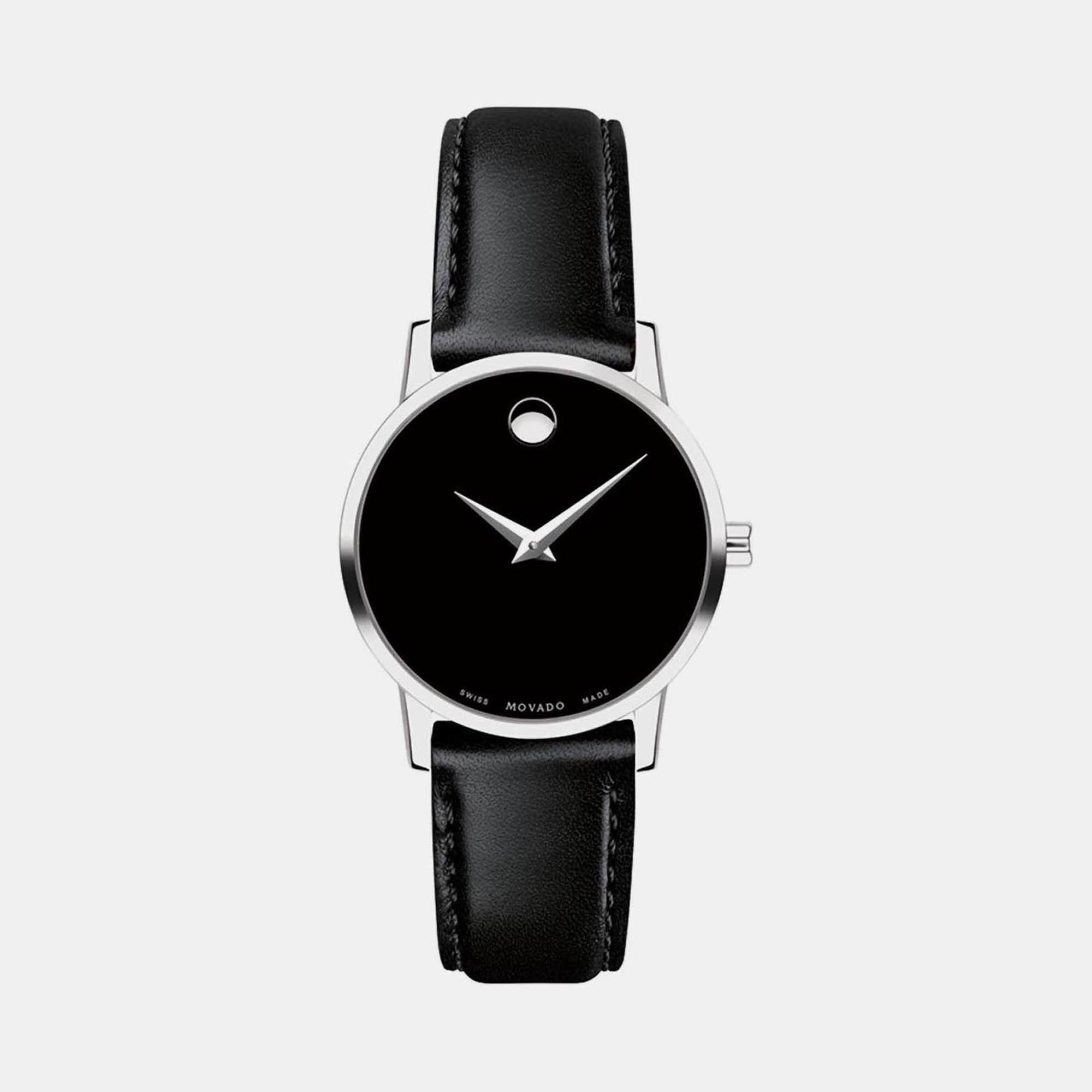 Movado Round Black Analog watch