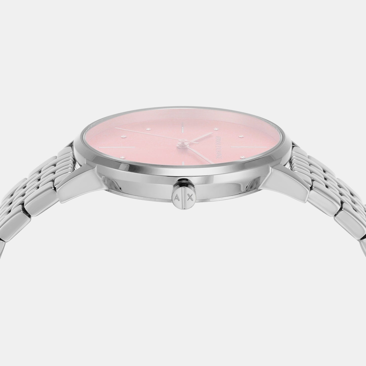 Women's Pink Analog Stainless Steel Watch AX5591