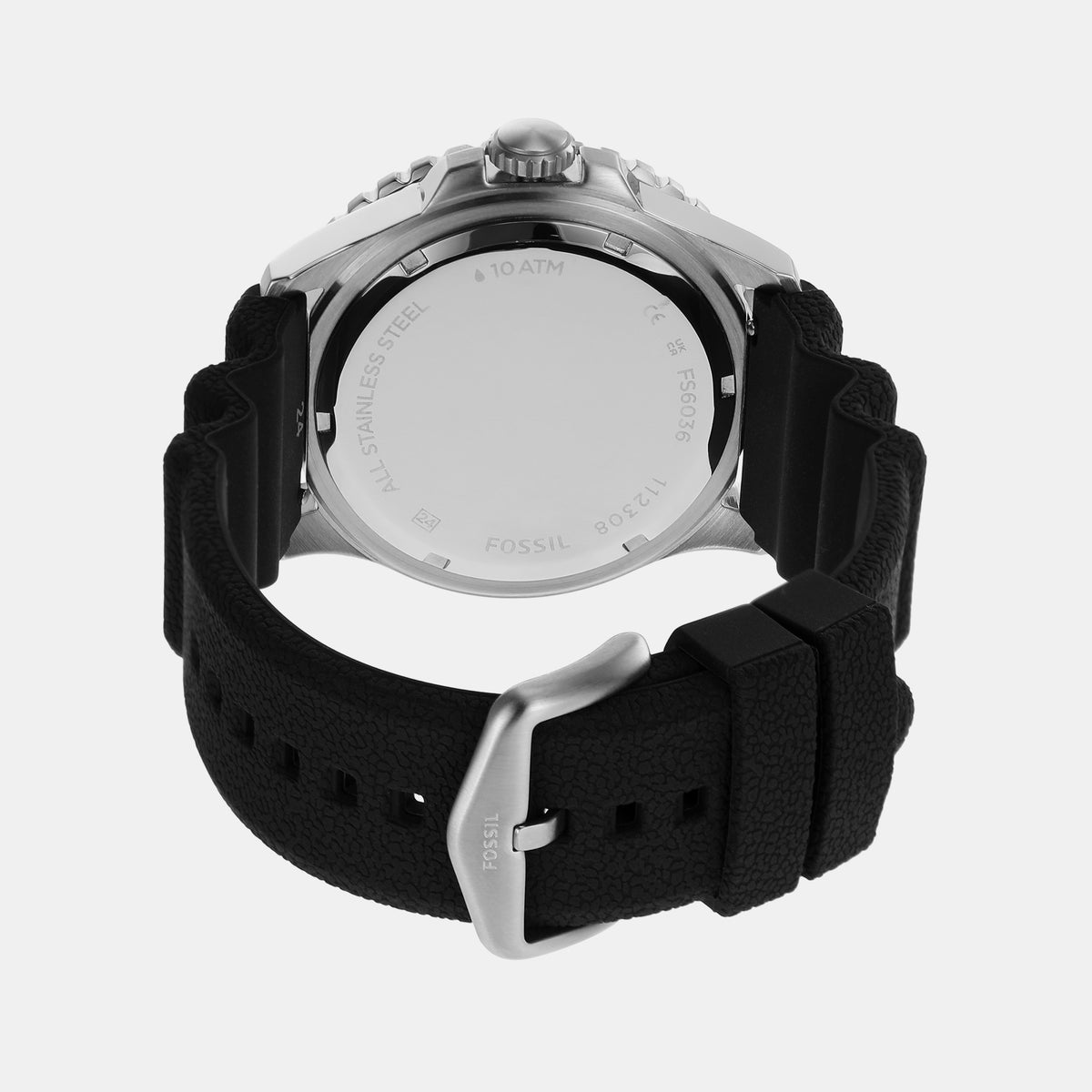 Fossil Silicone Black watch