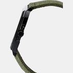 Enticer Men Quartz Black Dial Analog Fabric Watch A2122