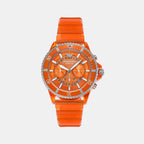 Emporio Armani Round Orange Chronograph watch