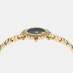 Versace Women Round Black watch