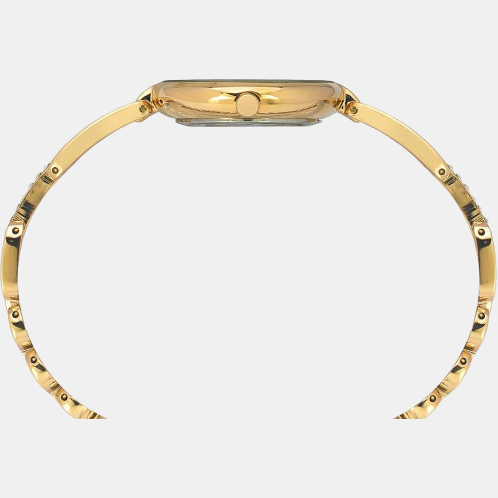 Women Quartz White Dial Analog Stainless Steel Watch TWEL15401