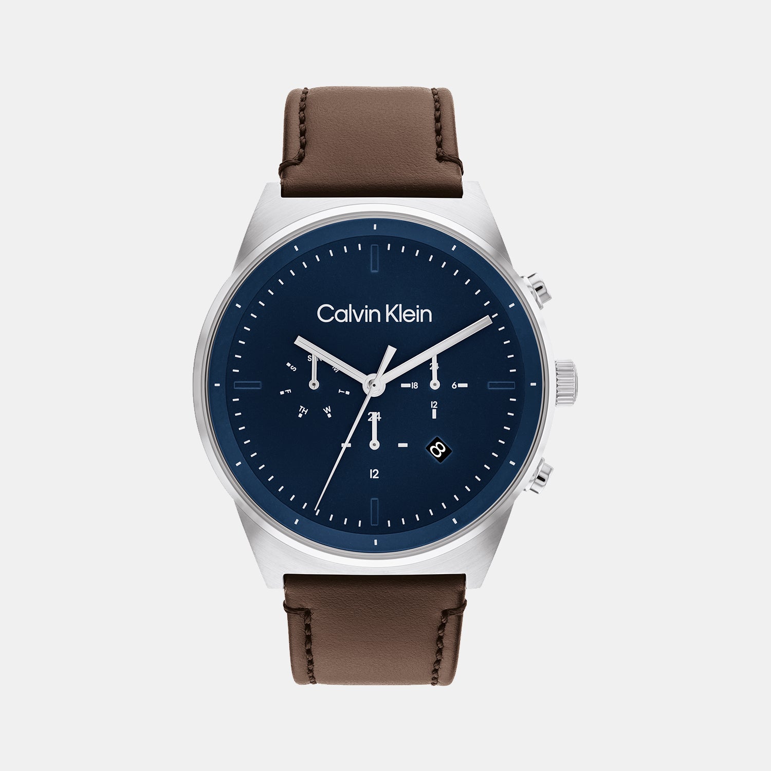Calvin Klein Round Blue Chronograph watch