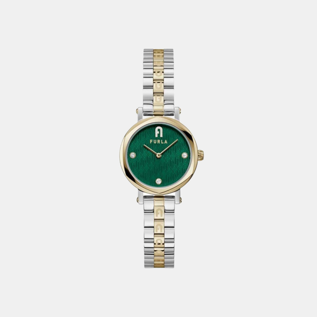 Women Quartz Green Dial Analog Stainless Steel Watch WW00033001L4
