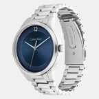Ck Iconic Unisex Quartz Blue Dial Analog Stainless Steel Watch 25200225