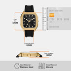 Fossil Stainless Steel Square watch