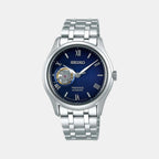 Seiko Round Blue Analog watch