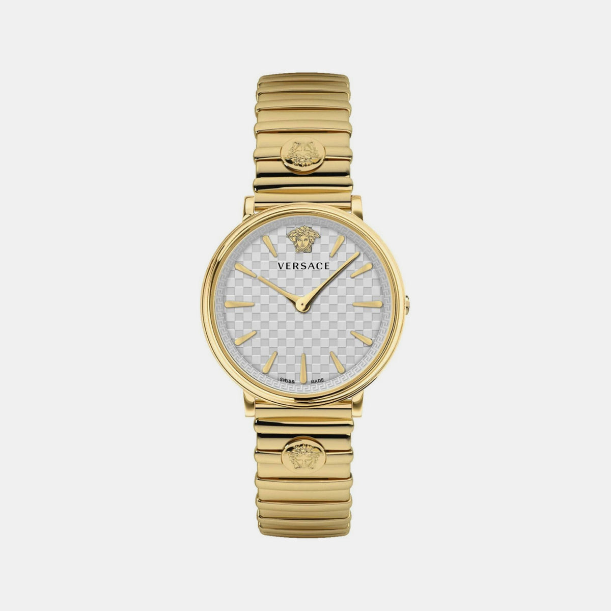 Versace Round Silver Analog watch