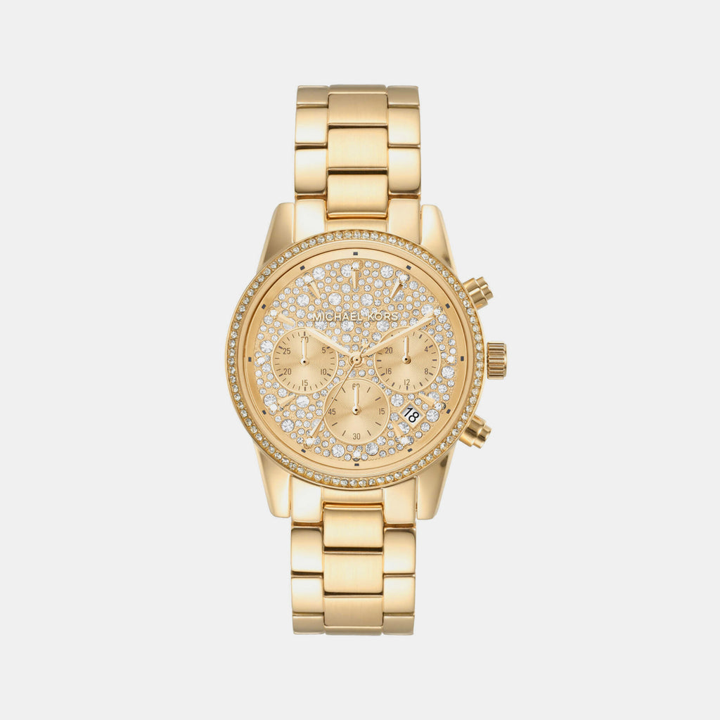 Michael Kors Round Gold Chronograph watch