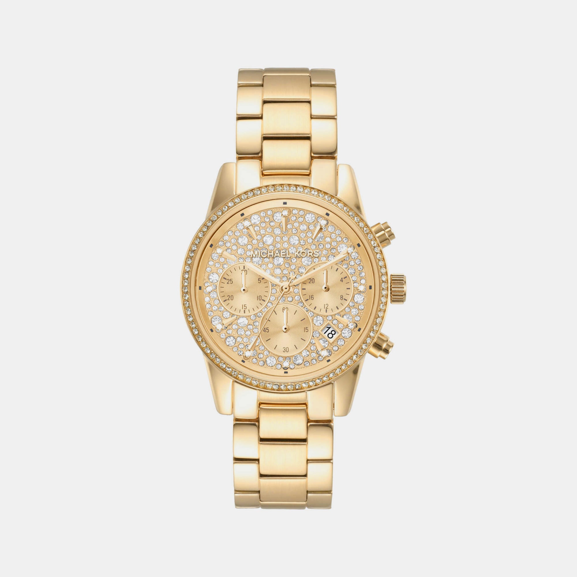 Michael Kors Round Gold Chronograph watch