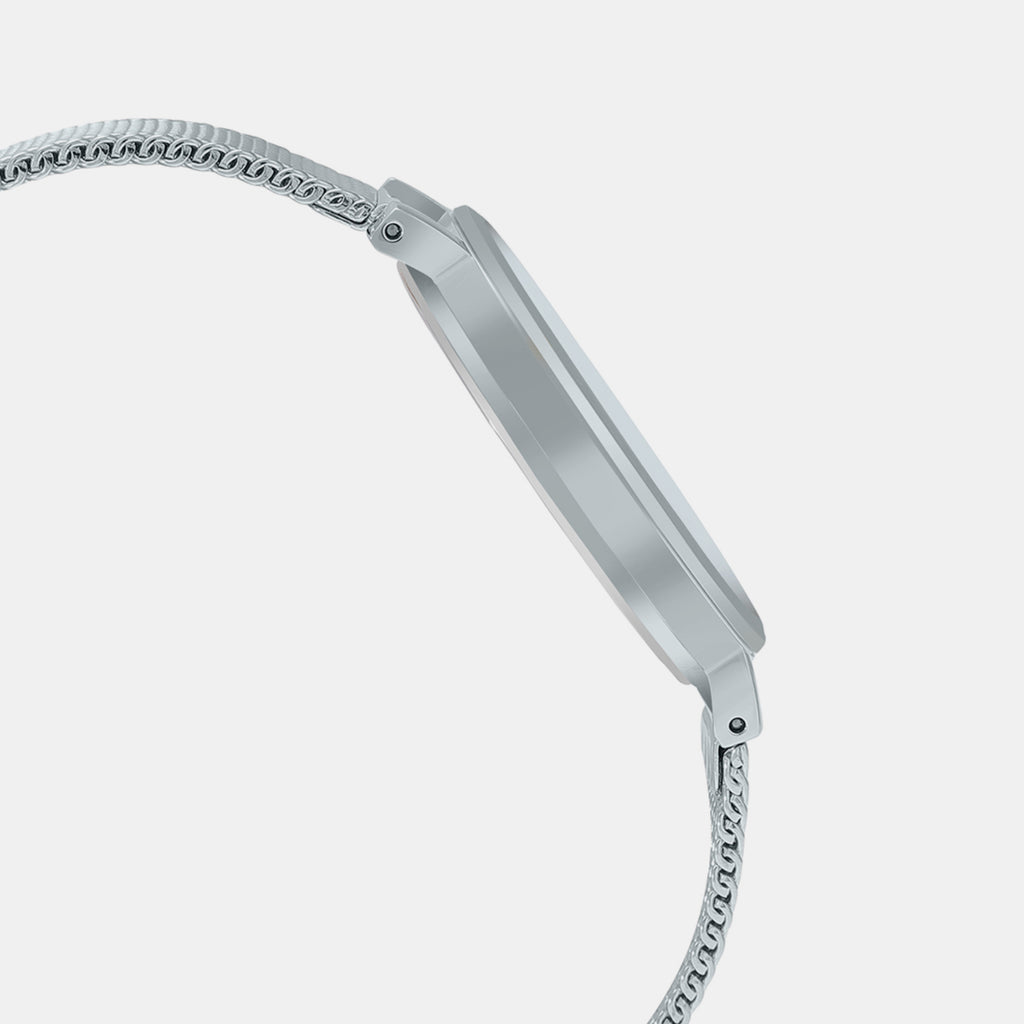 Casio Women Round Silver watch