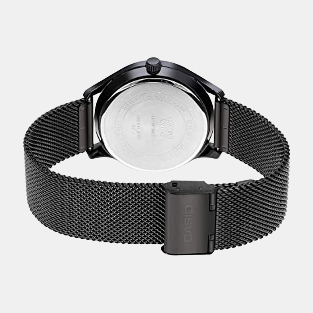 Enticer Men Quartz Black Dial Analog Stainless Steel Watch A2103