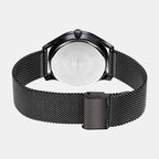 Enticer Men Quartz Black Dial Analog Stainless Steel Watch A2103