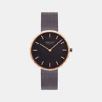 Obaku Round Black Analog watch