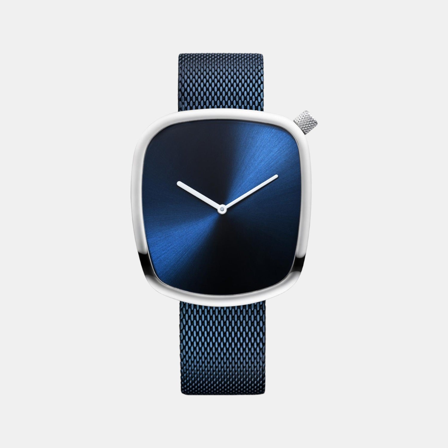 Bering Rectangular Blue Analog watch