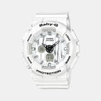 Casio Round White Analog-Digital watch