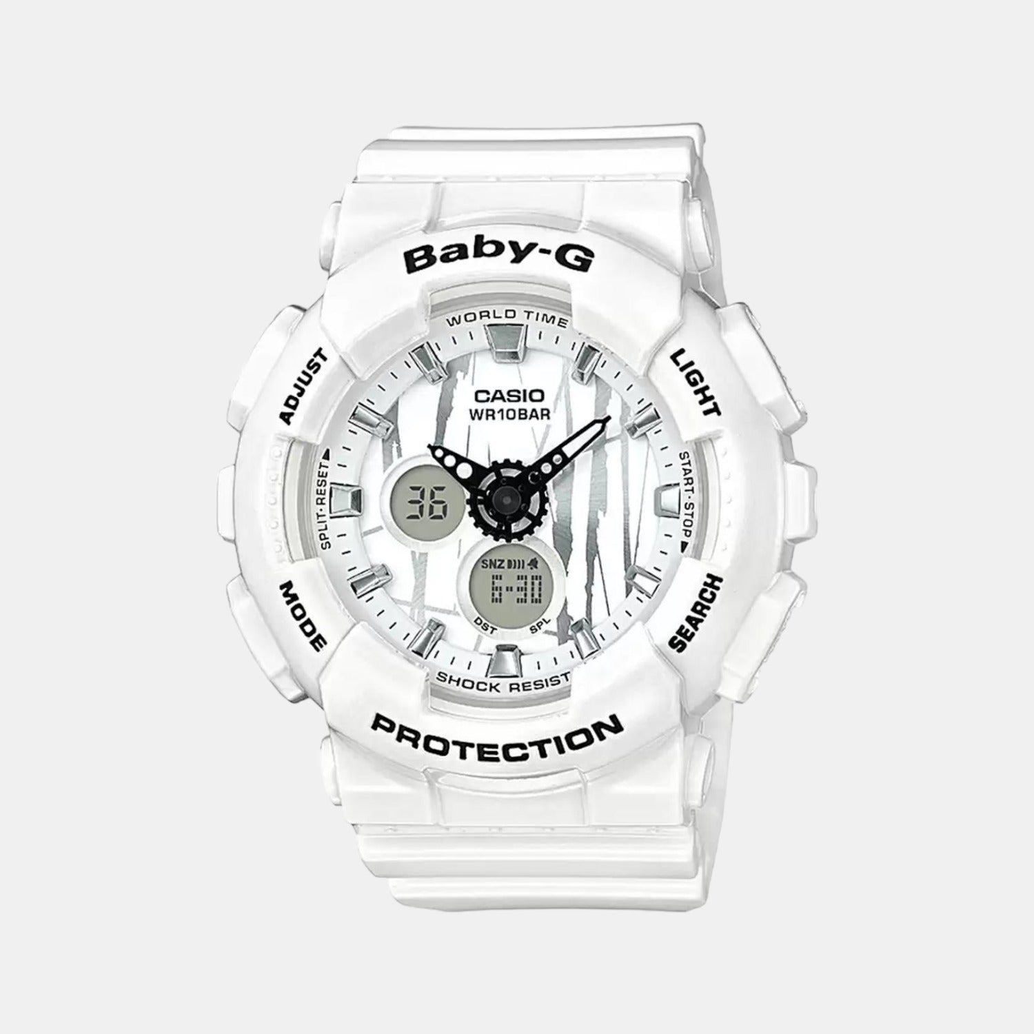 Casio Round White Analog-Digital watch