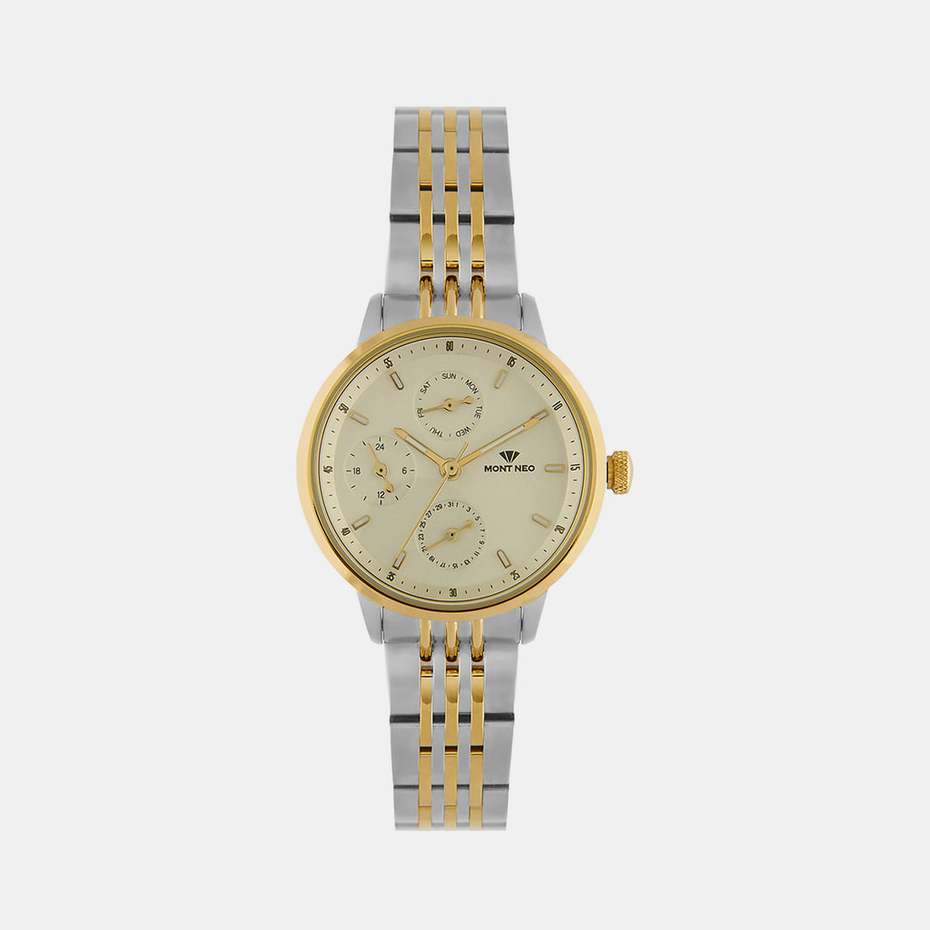 Mont Neo Round Silver Chronograph watch