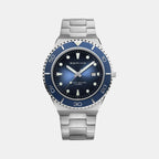 Bering Round Blue Analog watch