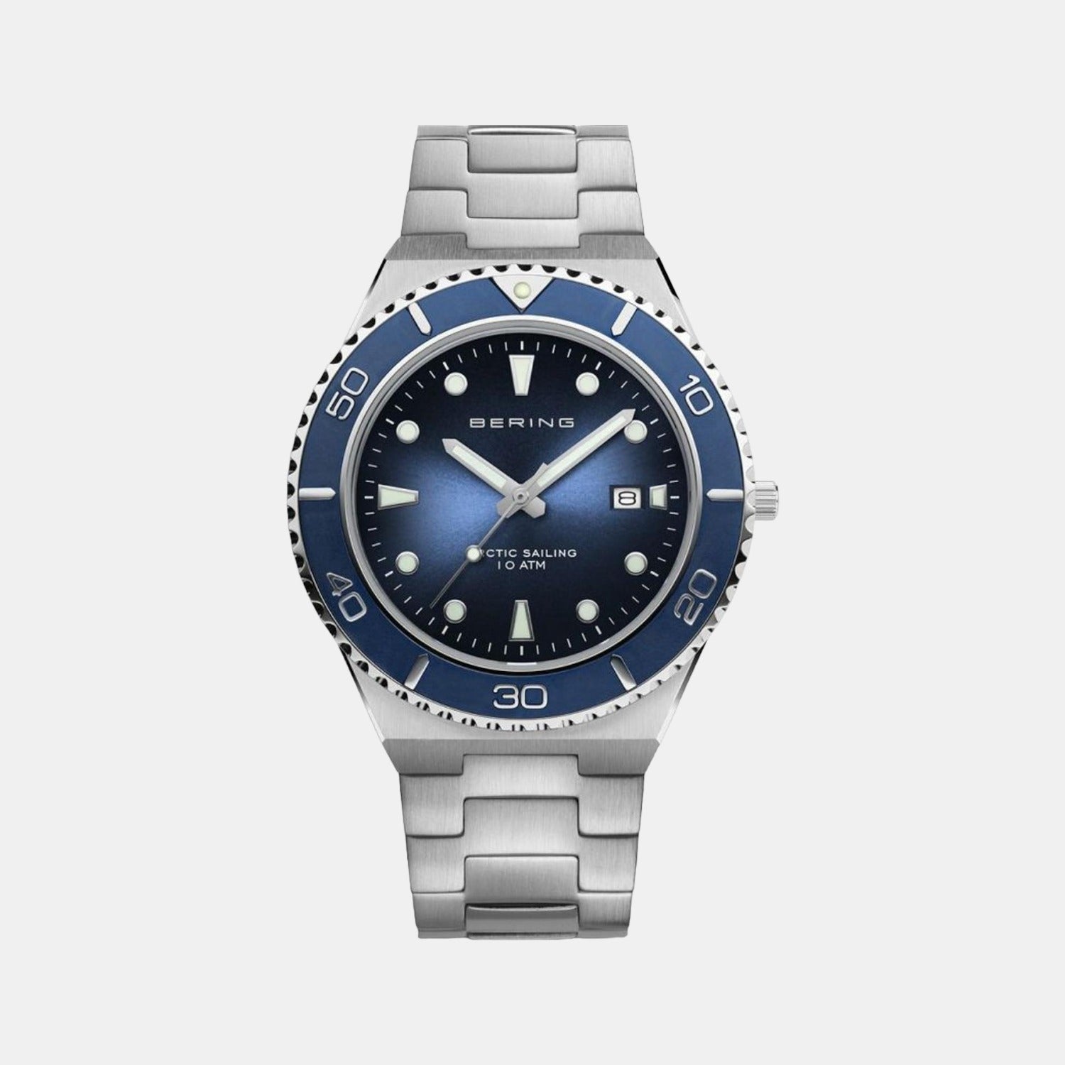 Bering Round Blue Analog watch